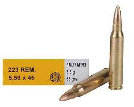 Sellier & Bellot Rifle 223 Rem 55Gr FMJ 20Rd/Bx