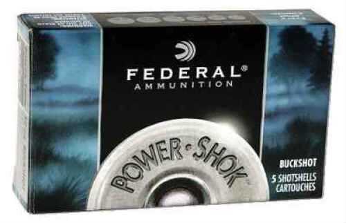 12 Gauge 5 Rounds Ammunition Federal Cartridge 2 3/4" 9 Pellets Lead #00 Buck