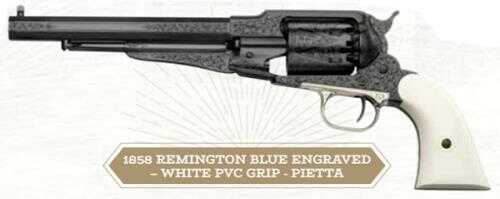 1858 Remington Blued Engraved- White Grips .44cal-img-0