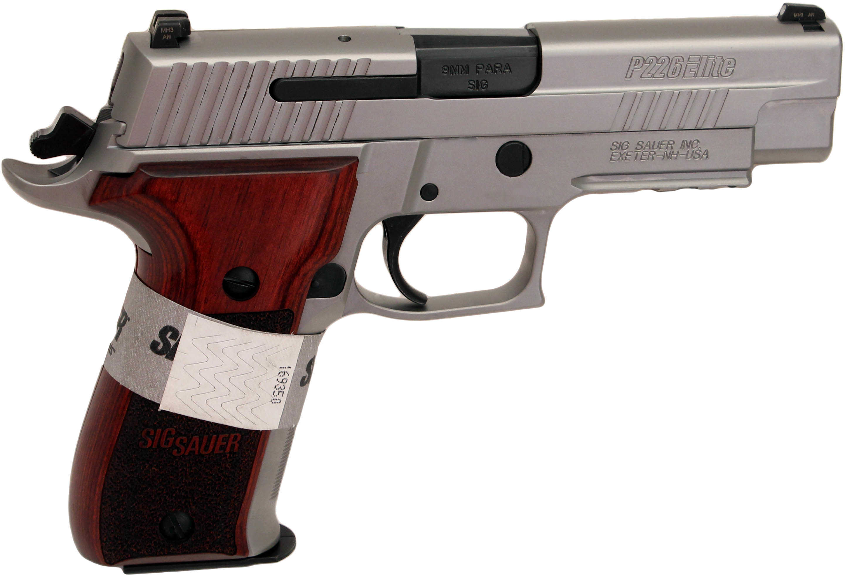 Sig Sauer P226 9mm Luger Elite Stainless Steel Wood Grips 2 15 Round Mag Pistol E26r9sse 1001589 4142