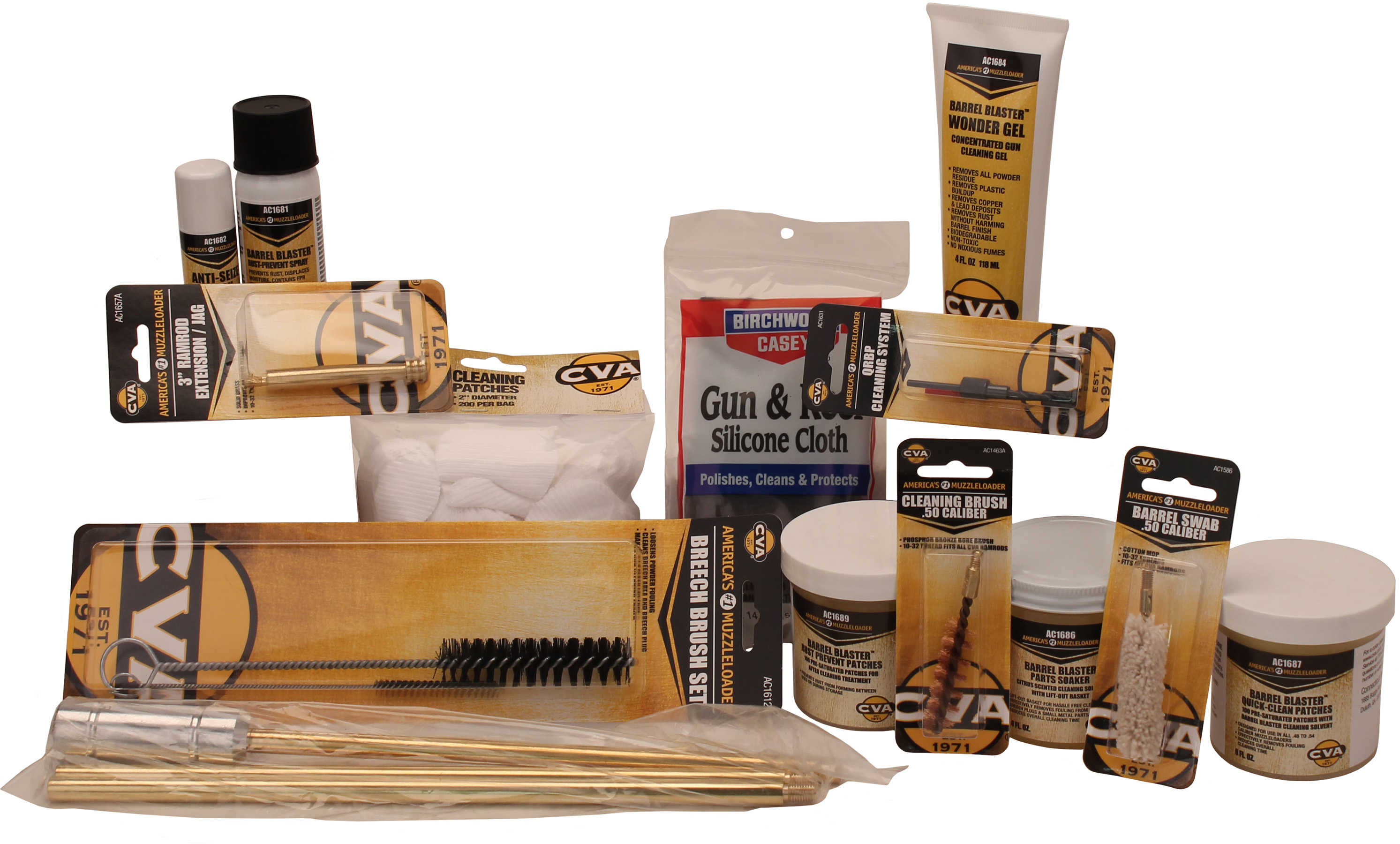 CVA Deluxe Soft Bag Range Cleaning Kit For 50 Caliber Muzzleloader Md