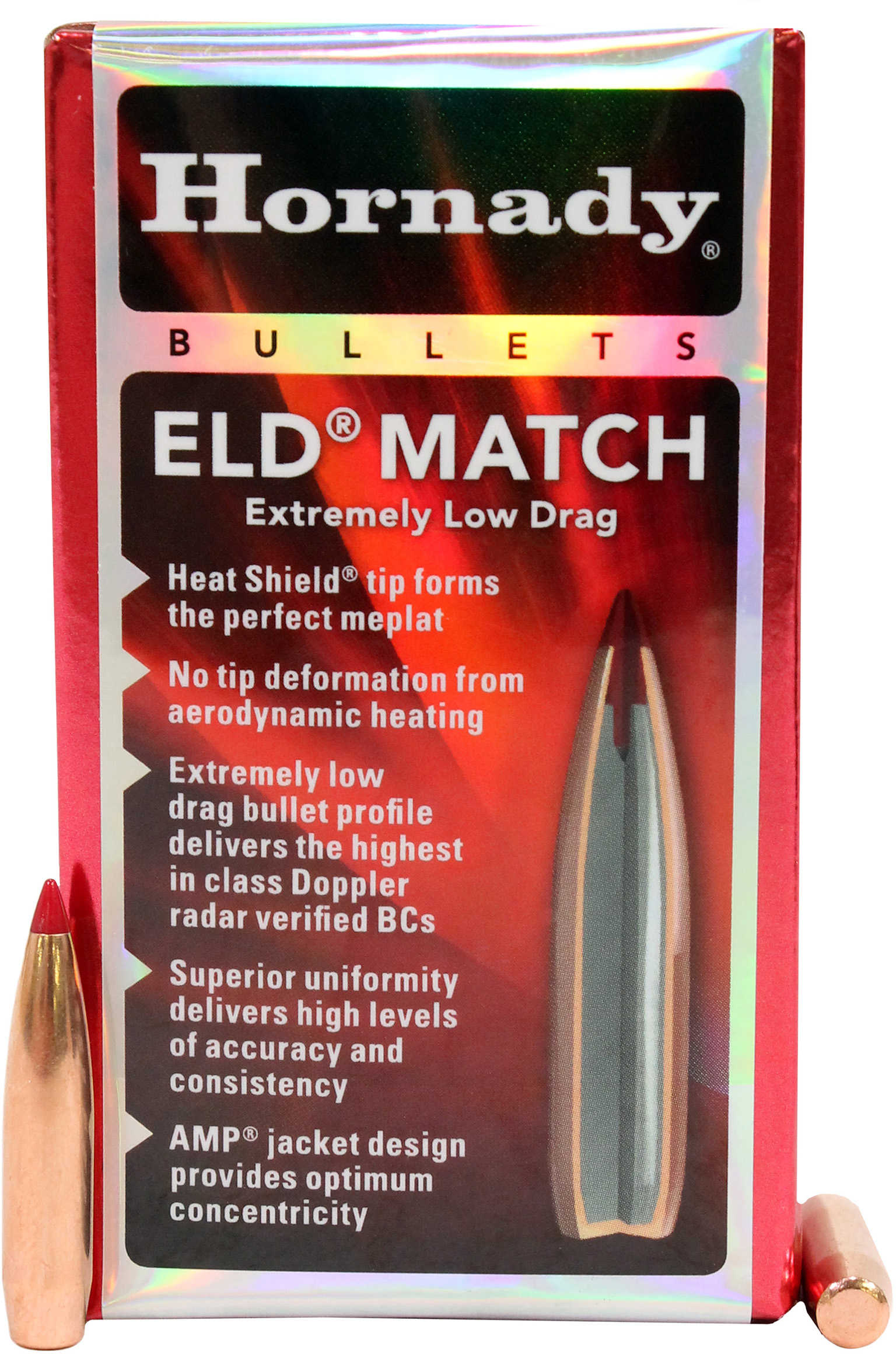 Hornady 6.5mm 130 Grain ELD Match Component Bullets, 100 Per Box Md ...