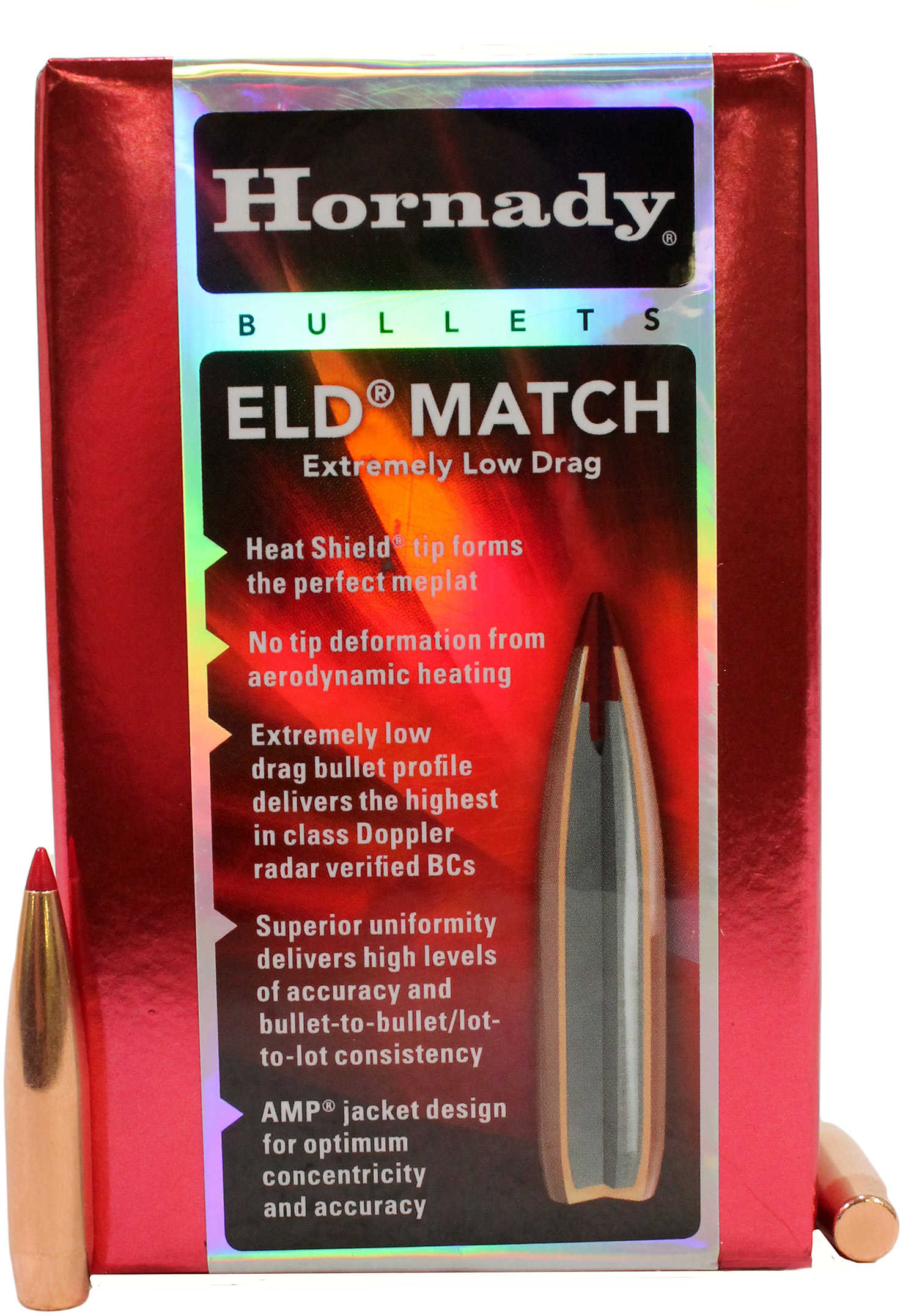 Hornady 7mm 180 Grain ELD Match Component Bullets, 100 Per Box Md ...