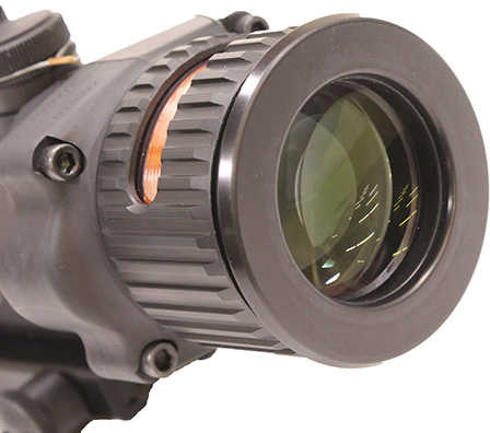 6x48mm ACOG Dual Illumination Scope - Red Chevron .223 Ball Ret, 6.5 MOA RMR Type 2 Sight, and TA75