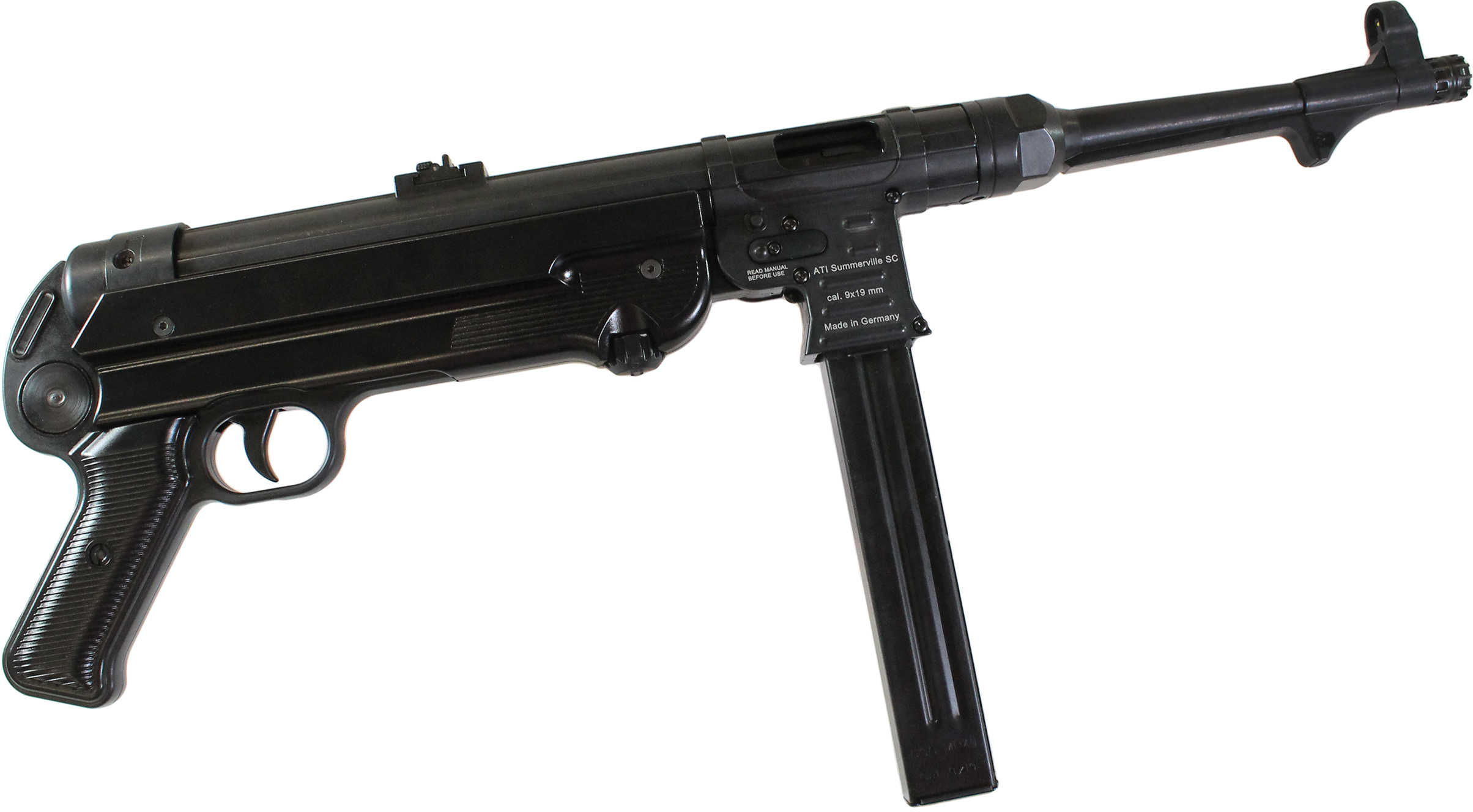 Rifle GSG German Sports Guns MP-40 Semi-Automatic 9mm Luger 17.2" 30+1 Underfold Steel Black Stock