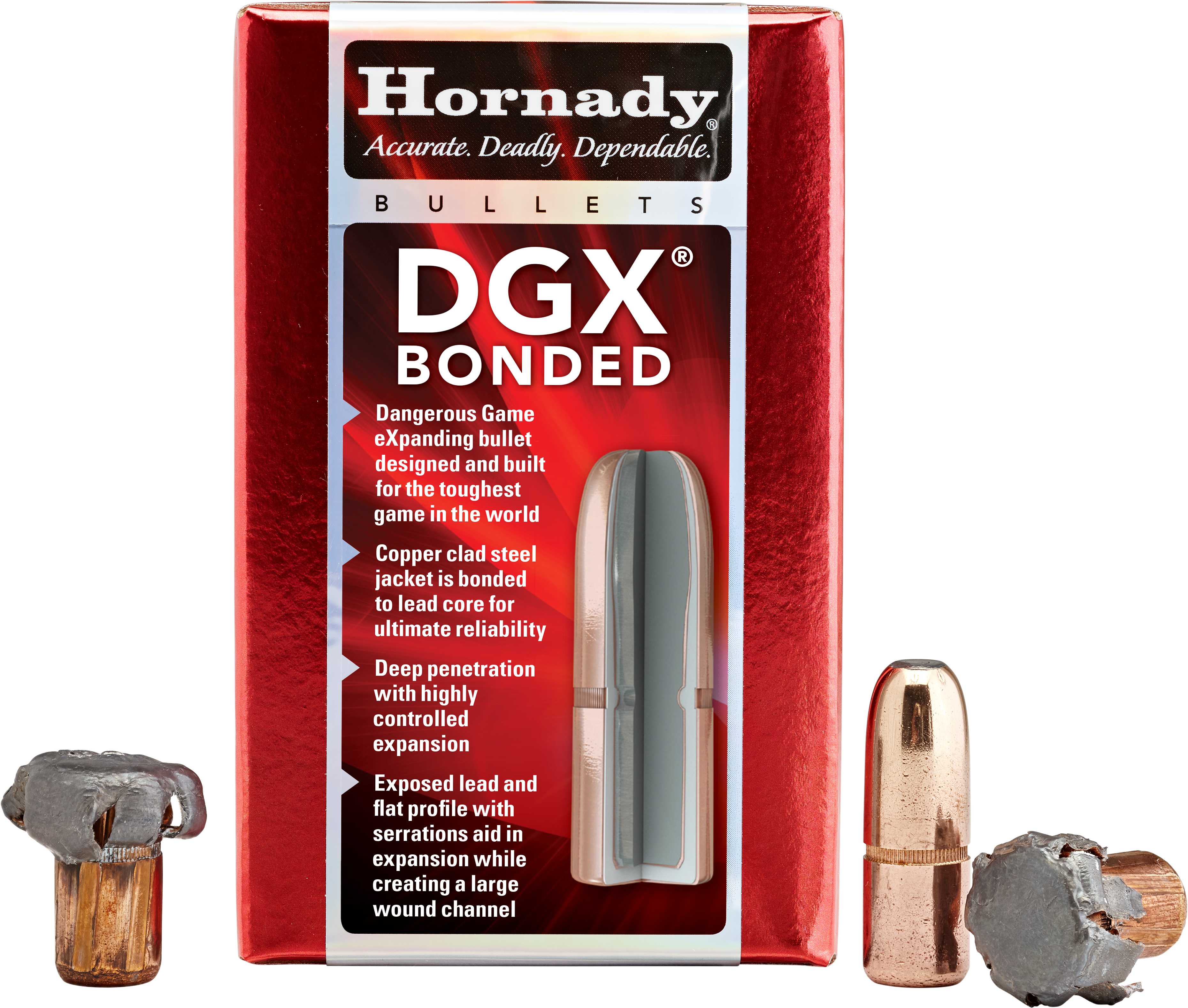 Hornady Bullet .458" 480 Grains DGX Bonded 450 Nitro Express 50 Box-img-2
