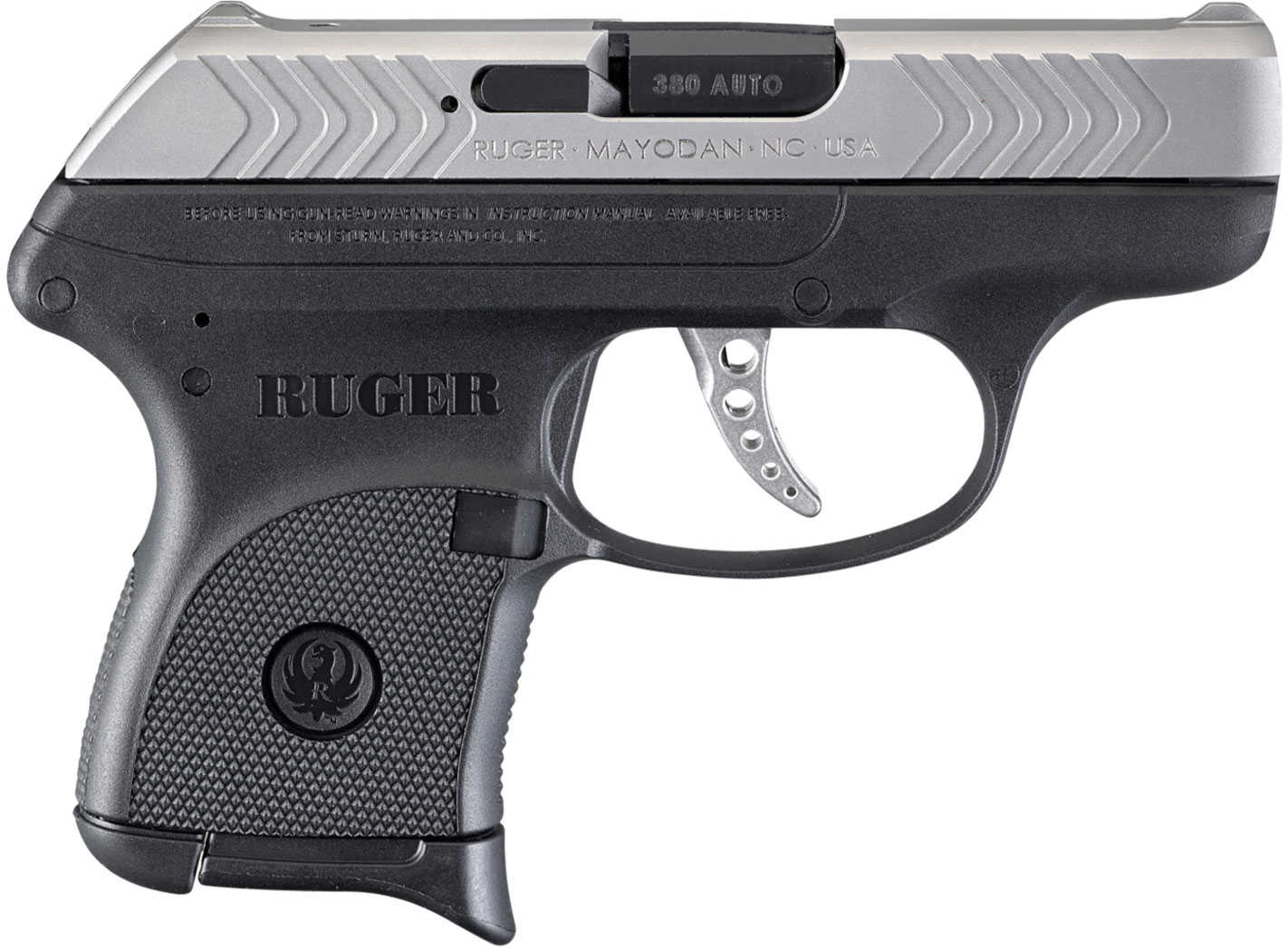 Ruger LCP Semi Automatic Pistol 380 ACP 2.75" Barrel 6 Round Capacity Stainless Steel Slide