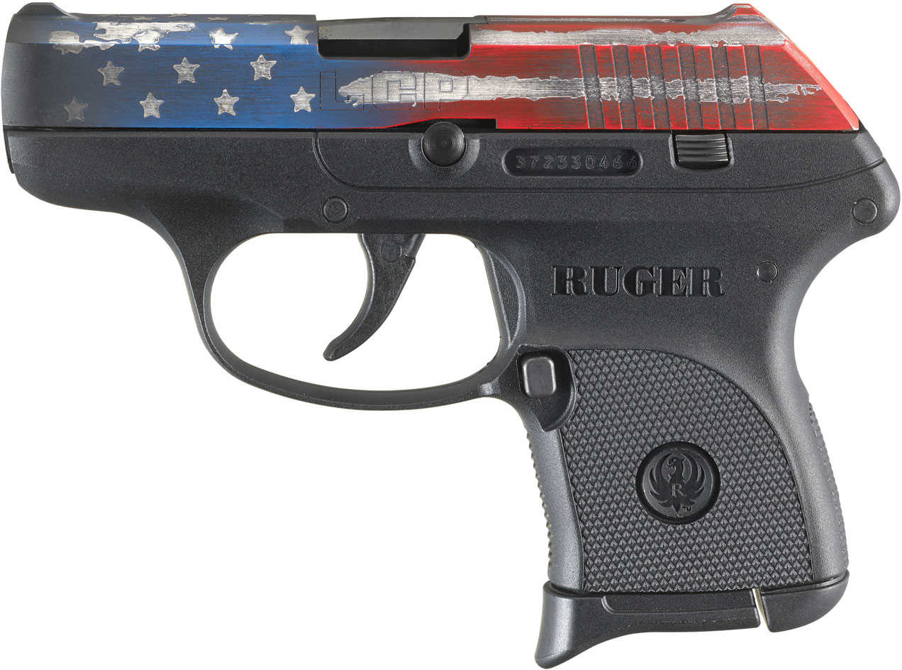 Ruger LCP Pistol 380 ACP 2.75" 6+1 American Flag Cerakote With Black Polymer Grip