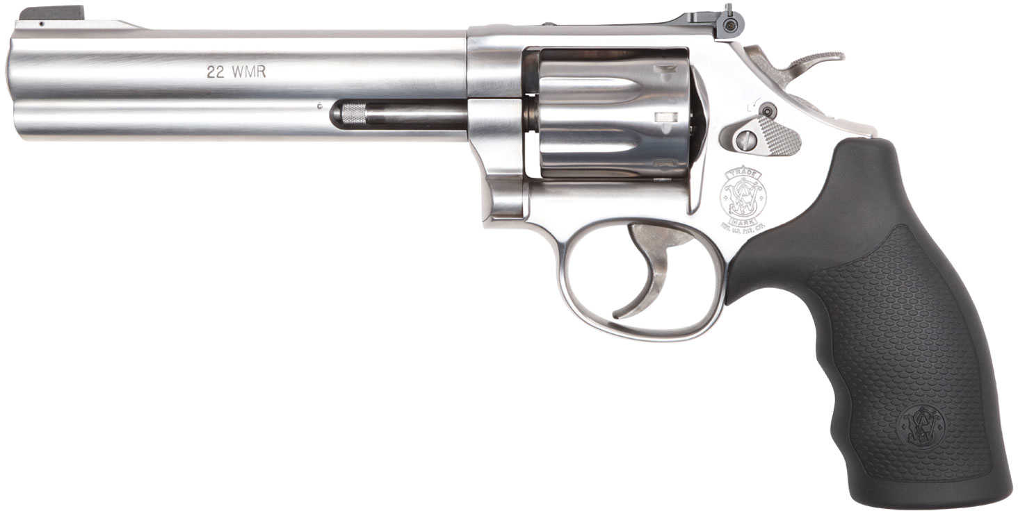 Smith & Wesson 648 22 Mag Revolver 6" Barrel 8 Shot Stainless Steel-img-1