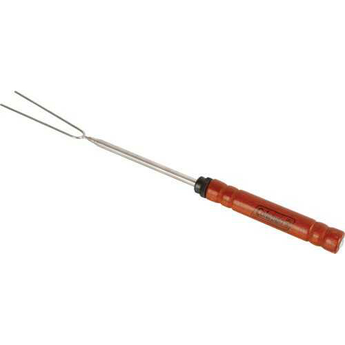 Coleman Telescoping Rotisserie Fork Extends 12" To 48" Wood