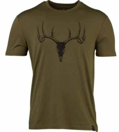 Browning SS PERF Camp Shirt Whitetail Logo Green Large*