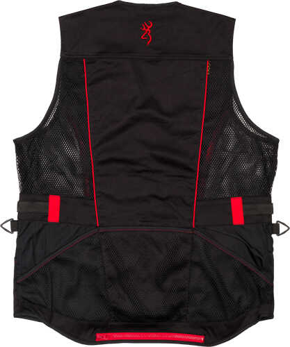 BG Ace Shooting Vest R-Hand Medium Black/Red Trim