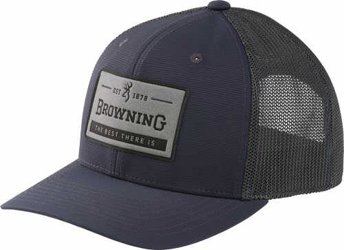 Browning Cap Mountaineer Mesh Snapbk Rec Patch Charcoal Osfm