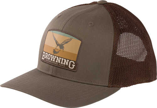 Browning Cap River Pines 110 Mesh Back Silicone Patch Brown*