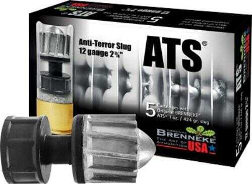 12 Gauge 5 Rounds Ammunition Brenneke 2 3/4" 1 oz Slug #Slug