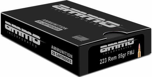 Ammo Inc 223 Rem 55 Grain TMJ 20 Per Box