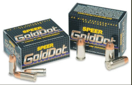 9mm Luger 20 Rounds Ammunition Speer 124 Grain Hollow Point