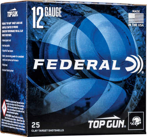 Federal Top Gun 12 Gauge 1-1/8 Oz 1145 Fps #7.5 250 Rounds Case Lot