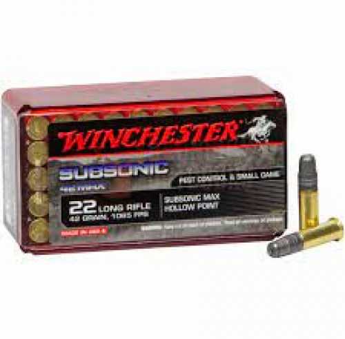 Winchester Subsonic 22LR 42Gr HP 50Rd