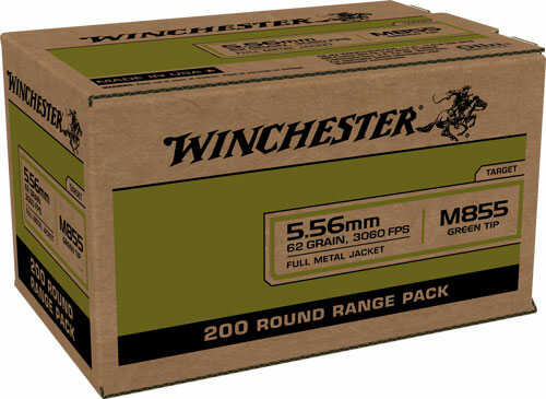 5.56mm Nato 800 Rounds Ammunition Winchester 62 Grain FMJ