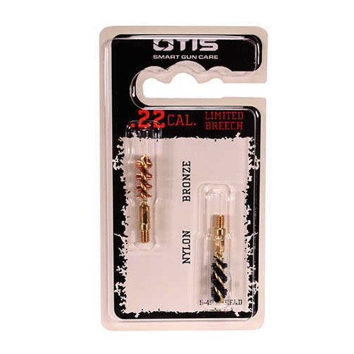 Otis Bore Brush .22 Caliber 2-Pack 1-Nylon 1 Bronze 5-40 Thread