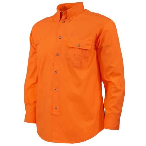 Beretta Shooting Shirt Small Long Sleeve Cotton Orange