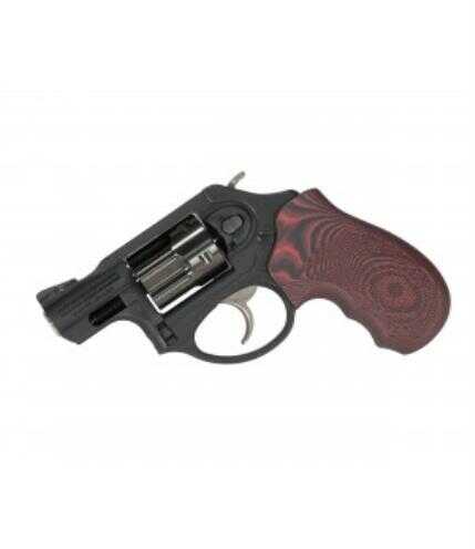 Pachmayr Ruger LCR G-10 Checkered Red/ Black Grips