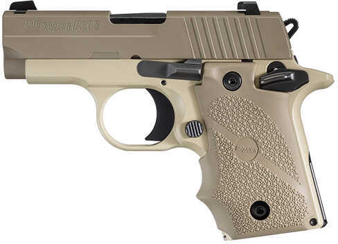 Sig Sauer P238 Desert Tan 380 ACP 2.7" Barrel 7 Round Hogue Grip Semi Automatic Pistol 238380DES