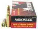 7.62X39mm 20 Rounds Ammunition Federal Cartridge 124 Grain Full Metal Jacket