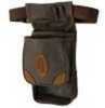 Browning Lona Canvas/Leather Large Deluxe Shell Pouch, Flint/Brown Md: 121388693