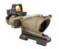 Trijicon ACOG 4x32 Flat Dark Earth Scope, Dual Illumination Green Crosshair Reticle with 3.25 MOA RMR Type 2 Sight