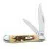 Case Cutlery P-NUT 2BL 27/8" AMBER BONE 45