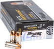 9mm Luger 50 Rounds Ammunition Sig Sauer 115 Grain Jacketed Hollow Point