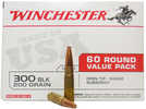 Winchester Ammo USA300BXVP USA 300 Blackout 200 Gr 1060 Fps Open Tip Range Subsonic 60 Bx/4 Cs (Value Pack)