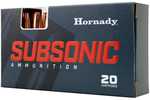 Hornady Subsonic 45-70 Government 410 Gr Sub X Ammo - 20 Rounds for Tactical Shooters