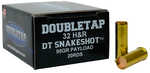 DoubleTap Ammunition SnakeShot 32 H&R 90 Grain #9 Shot with Hardcast Full Wadcutter 20 Round Box 32HRSS2