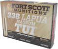 Fort Scott Munitions 338 Lapua Mag Tumble Upon Impact (TUI) 250 Gr Solid Copper Spun (SCS) 20 Per Box