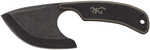 Browning 3220323B Cutoff Boxed 2.50" Fixed Skinner Plain Black Black Oxide Stonewashed 9Cr14MoV SS Blade, Black/Tan G10 