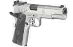 Ruger Sr1911 Target Pistol 9mm 5" Barrel Bomar Style Adjustable Sights Deluxe Checkered G-10 Grips Stainless Steel Frame