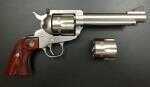 Ruger Revolver Blackhawk Flattop 357 Mag 9mm Combo 5.5" Barrel Mid-size Stainless Steel Frame Wood Grips