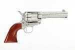 Taylor Uberti 1873 Cattleman Floral Engraved Revolver 357 Mag 4.75" Barrel With White Finish Laser And Walnut Grips