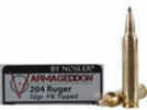 Nosler 204 Ruger 20 Rounds Ammunition Nosler 32 Grain Hollow Point