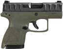 Beretta APX A1 Carry Sub-Compact Stricker Fired Semi-Auto Pistol 9mm Luger 3.3" Barrel (1)-8Rd Mag (1)-6Rd Mag Fixed Sights Passive Safety Optic Ready OD Green Polymer Finish