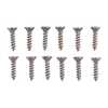 UNPLATED Steel Flat Head Wood Screw Kit