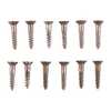 UNPLATED Steel Flat Head Wood Screw Kit