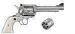 Ruger Revolver New Model Blackhawk Convertible 45 Colt/45 ACP 5.5" Barrel 6rd Stainless Finish Simulated Ivory Grip