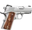 Kimber 9mm Stainless Ult Rapt Ii 3" Barrel 8+1 Capacity Satin Silver Finish Tritium Night Sights Zebrawood Grips