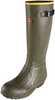 Lacrosse 18" Burly Air Grip Rubber Boot Olive Drab Mens Size 10 Model: 266050-10