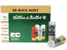 12 Gauge 10 Rounds Ammunition Sellier & Bellot 2 3/4" 9 Pellets Lead #00 Buck