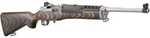 Talo Ruger Mini 14 Rifle 223 Rem Stainless Steel Finish With Brown Black Chevron Laminate Stock